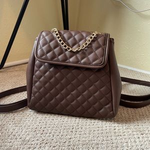 Brown Backpack Purse